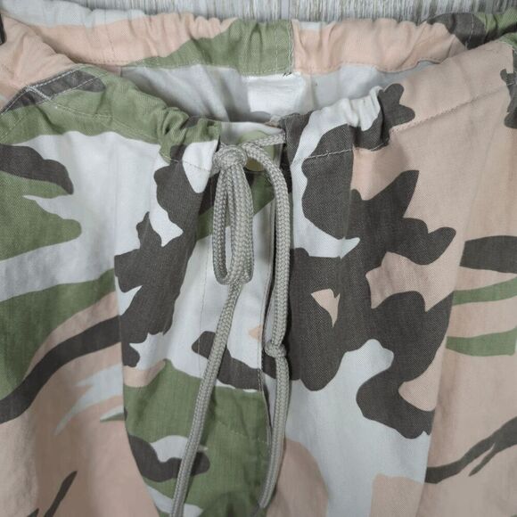 Unbranded Women’s Small Pink Green Cargo Style Pull On Jogger Pants Athleisure - Picture 2 of 9